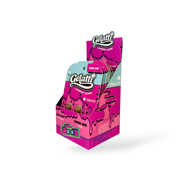 Gelatti 7 Hydroxy Blend Chewable Tablet Pink Geek 300mg | 4ct Box