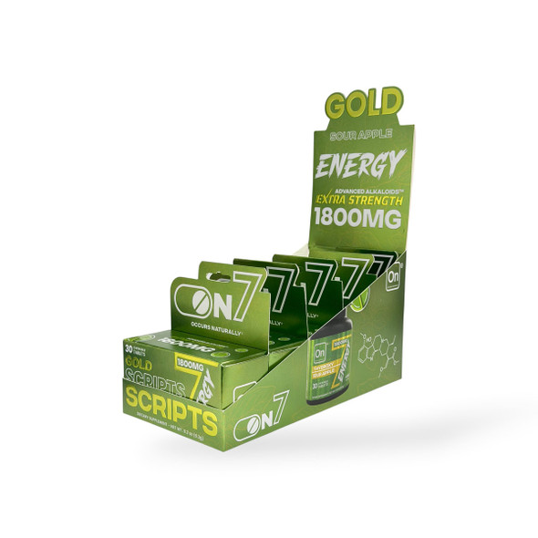 On7 Gold Scripts 7-Hydroxymitragynine Chewable Tablets Sour Apple 60mg | 10ct Box