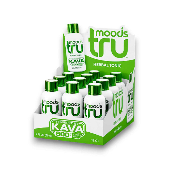 Tru Moods Herbal Tonic Green Kava Shot 2oz  | Box