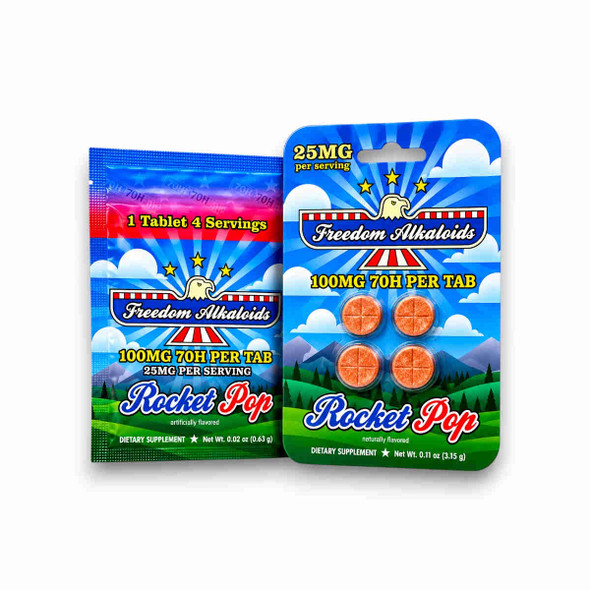 Freedom Alkaloids 7OH Chewable Tablets Rocket Pop 100mg