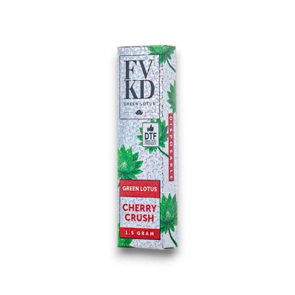 FVKD Green Lotus Disposable Vape Cherry Crush 1.5g