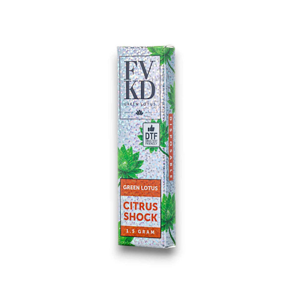 FVKD Green Lotus Disposable Vape Citrus Shock 1.5g