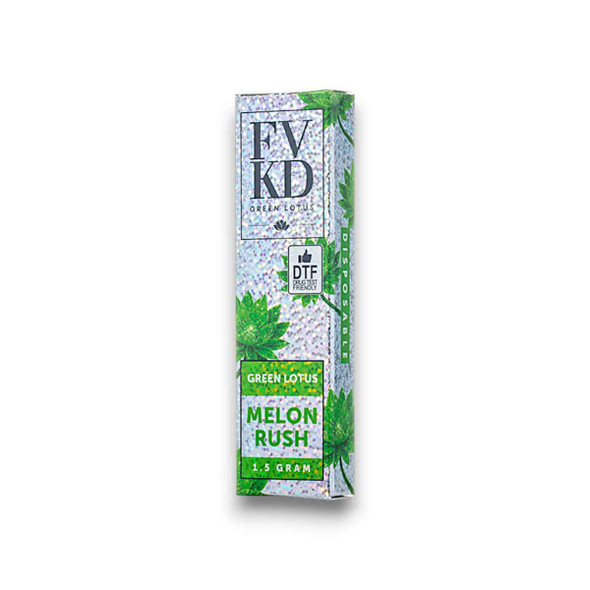 FVKD Green Lotus Disposable Vape Melon Rush 1.5g