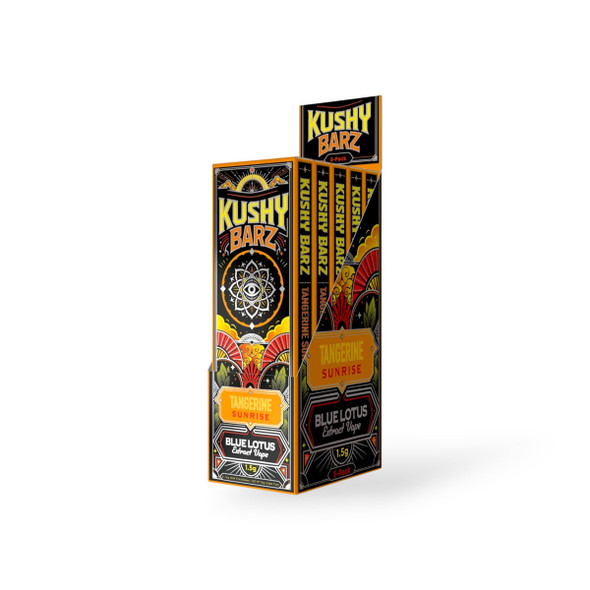 Kushy Barz Blue Lotus Disposable Tangerine Sunrise 1.5g | Box