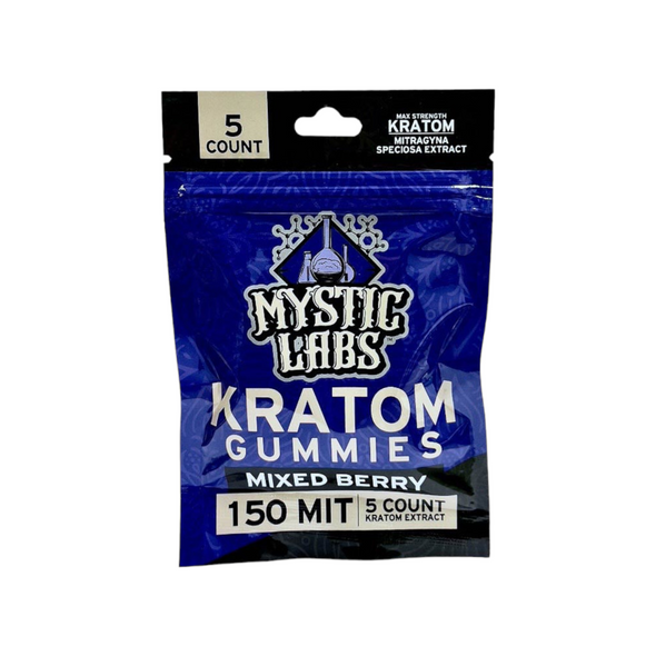 Mystic Labs Kratom Extract Gummies Mixed Berry 5 Count