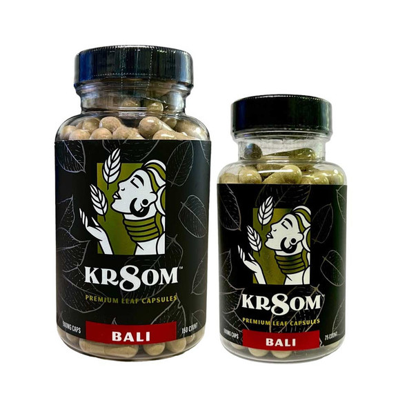 Kr8om Kratom Capsules 500mg Bali