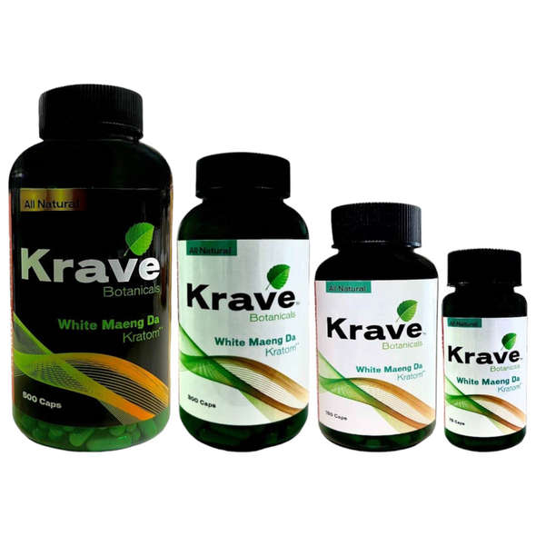 Krave Kratom Capsules White Maeng Da