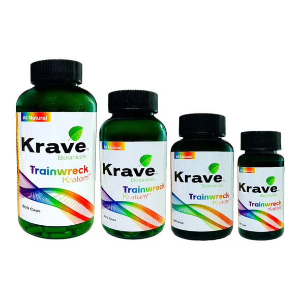 Krave Botanical Trainwreck Kratom Capsules