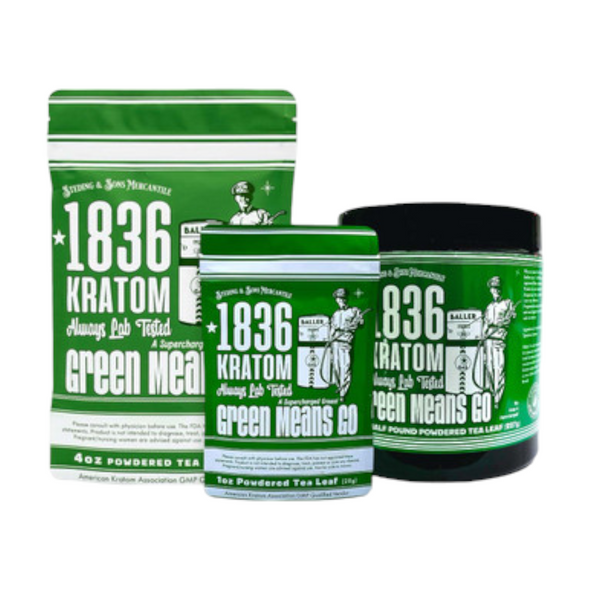 1836 Kratom Green Means Go Kratom Powder