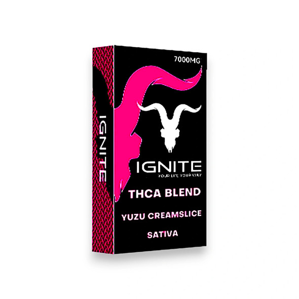 Ignite THCA Blend Disposable Vape Sativa Yuzu Creamslice 7000mg