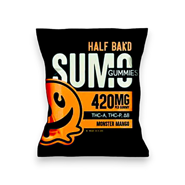 Half Bak'd Sumo Gummies Monster Mango 2ct 420mg