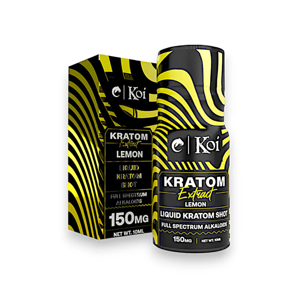 Koi Kratom Liquid Extract Shot Lemon 150mg