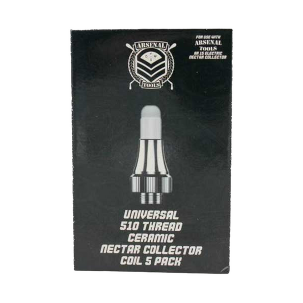 Arsenal Universal 510 Thread Ceramic Nectar Collector Coil 5ct