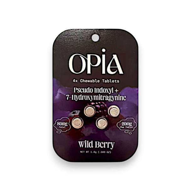Opia Pseudo + 7OH Chewable Tablets Wild Berry 80mg | 4 Tablets