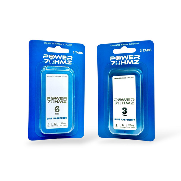 Power 7-Ohmz Chewable Tablets Blue Raspberry 20mg Per Tablet
