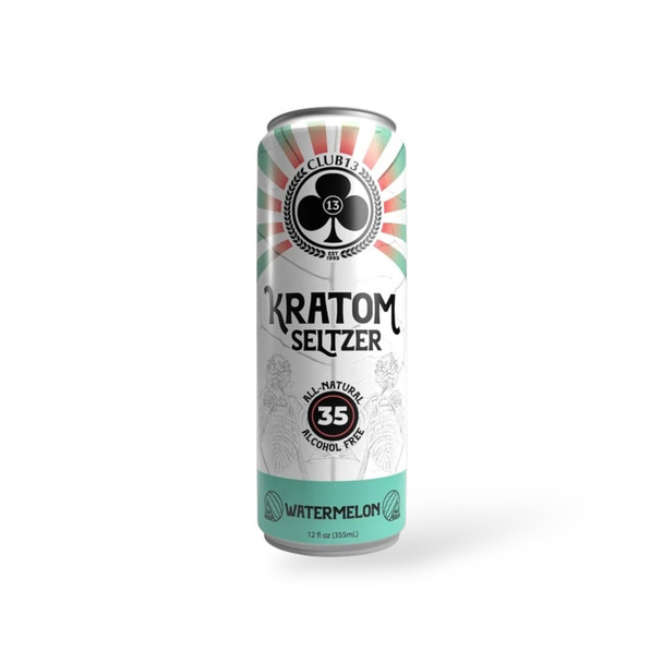 Club 13 Kratom Seltzer Watermelon 35mg 12oz