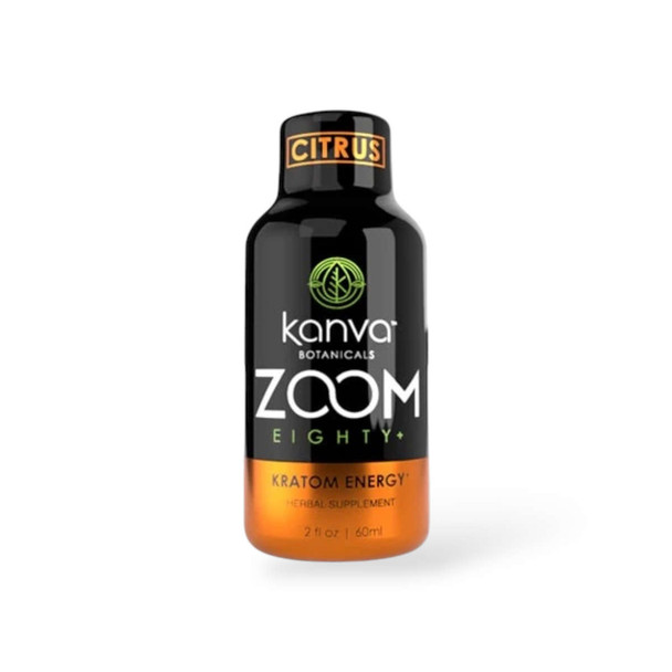 Kanva Botanicals Zoom Eighty Kratom Energy Shot 2oz