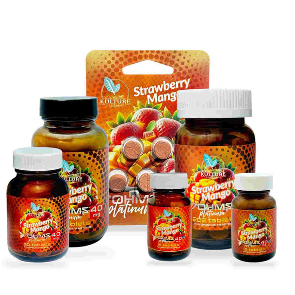 Kratom Kulture 7-OH Platinum Tablets Strawberry Mango 40mg