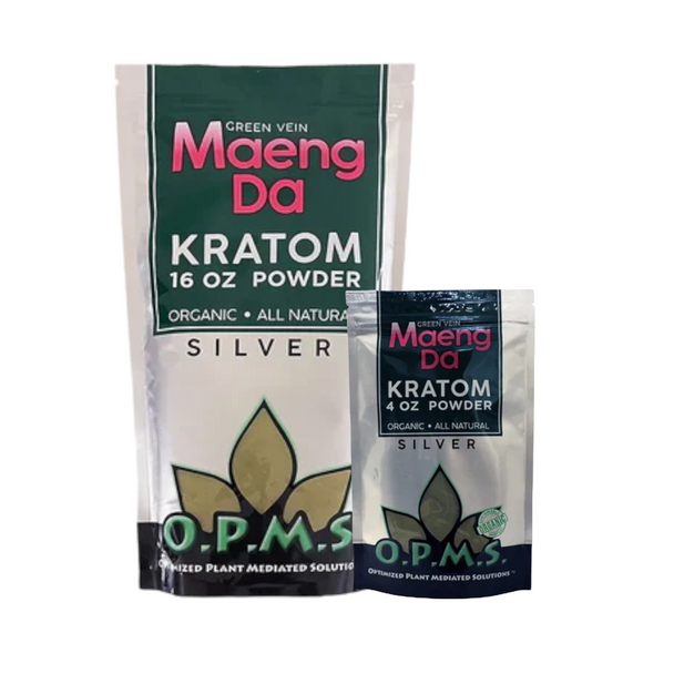 OPMS Kratom Silver Green Vein Maeng Da Powder