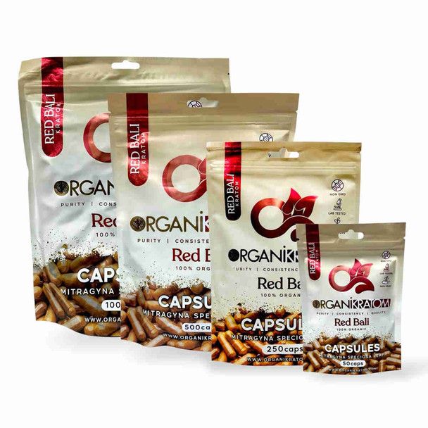 Organi Kratom Red Bali Capsules