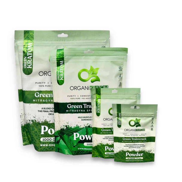 Organi Kratom Green Trainwreck Powder