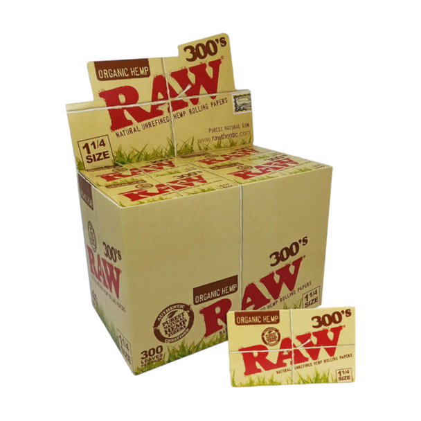 Raw 1.25 Organic Rolling Papers 300CT Pack