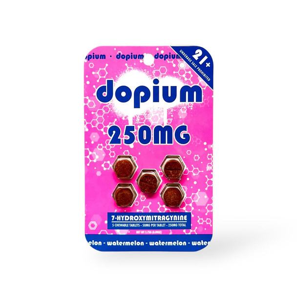 dopium 7-Hydroxymitragynine Chewable Tablets Watermelon 50mg Per Tablet | 5 Tablets dopium 7-Hydroxymitragynine Chewable Tablets Watermelon 50mg Per Tablet | 5 Tablets