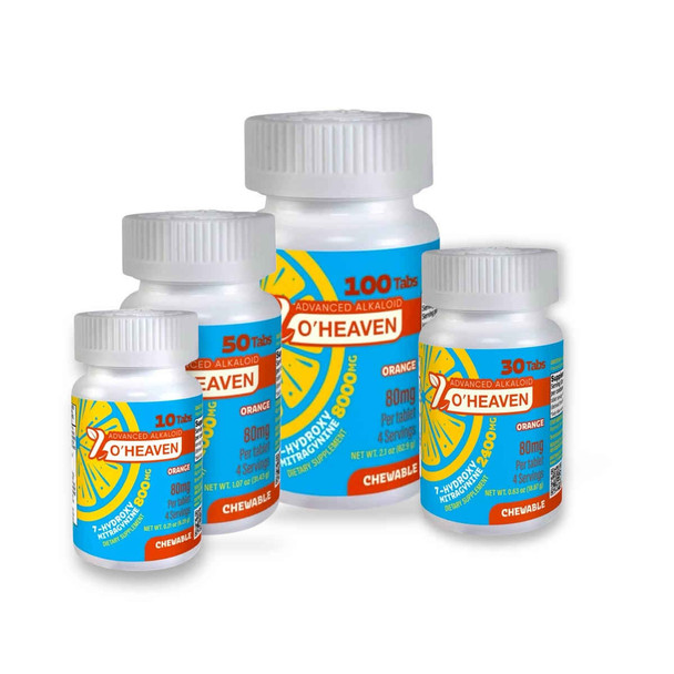 7 O'Heaven 7- Hydroxymitragynine Chewable Tablets Orange 80mg