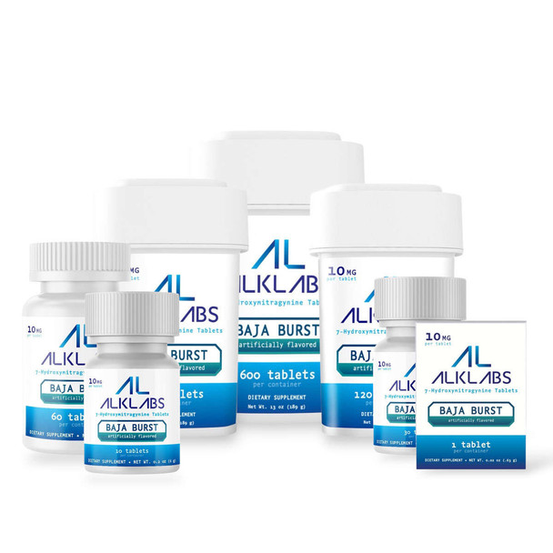 AlkLabs 7- Hydroxymitragynine Baja Burst 10mg Tablet