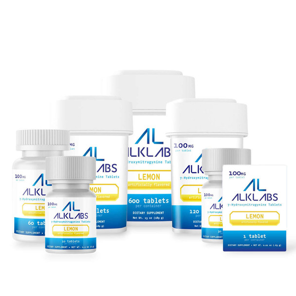 AlkLabs 7- Hydroxymitragynine Lemon 100mg Tablet