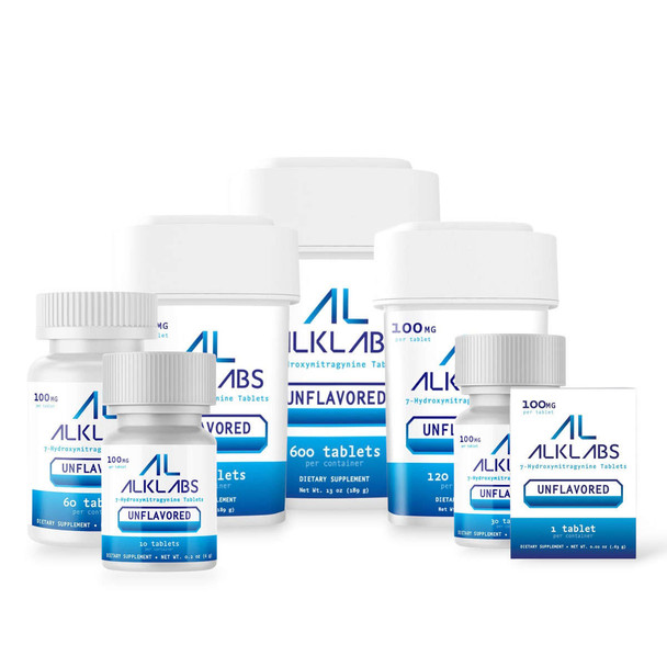 AlkLabs 7- Hydroxymitragynine Unflavored 100mg Tablet