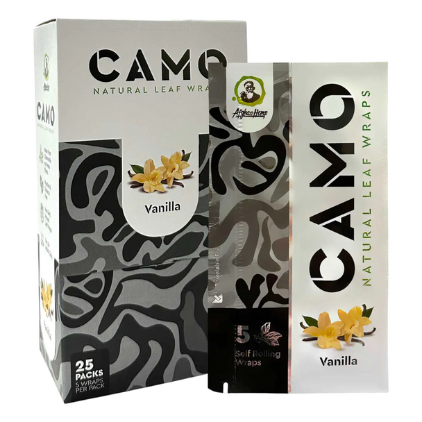 Camo Natural Leaf Wraps 5ct - Vanilla