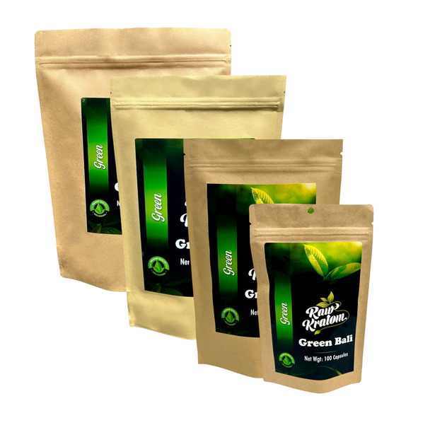 Raw Kratom Capsules Green Bali