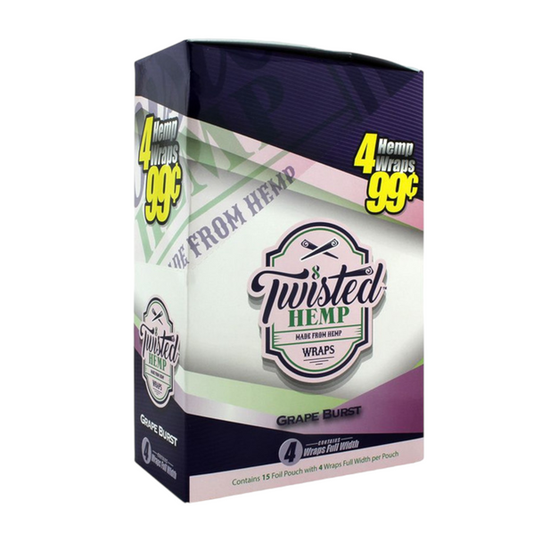 Twisted Hemp Wraps 4CT Grape Burst