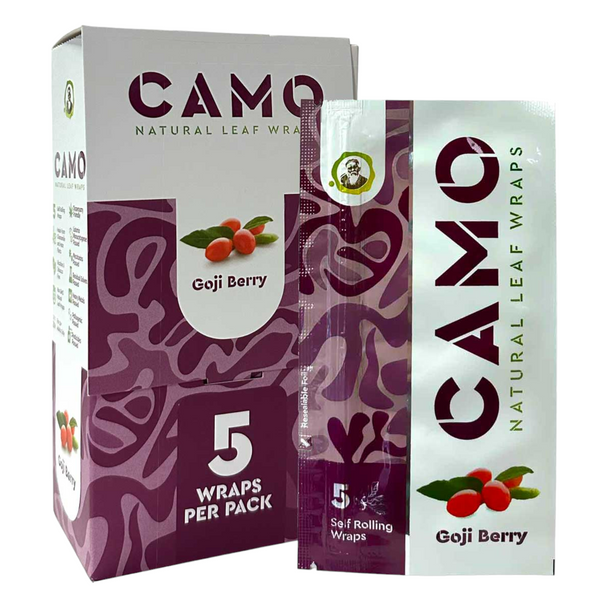 Camo Natural Leaf Wraps 5ct - Goji Berry