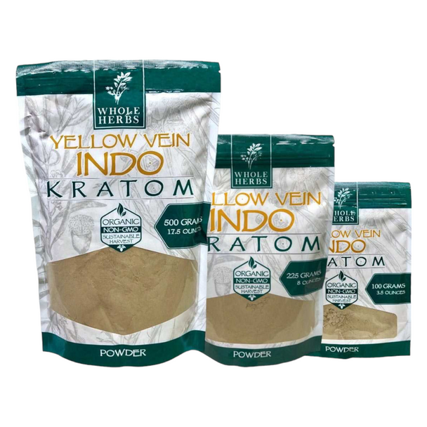 Whole Herbs Kratom Powder Yellow Indo