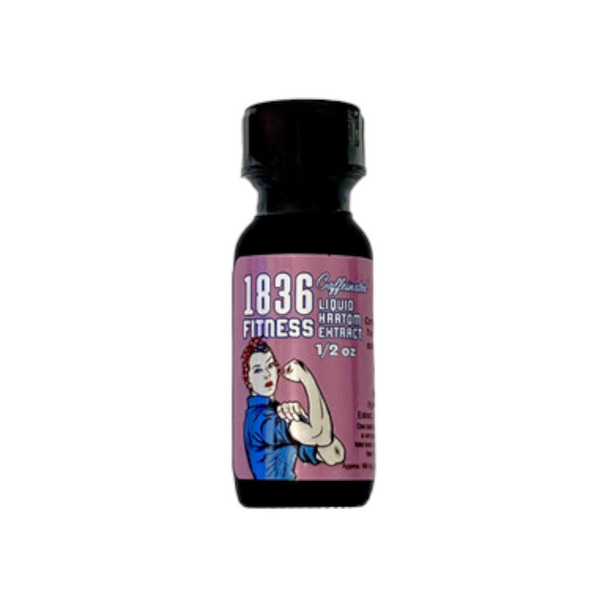 1836 Kratom Fitness Caffeinated Liquid Extract Pink Cinnamon 15ml