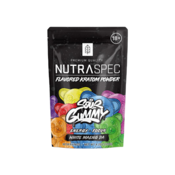 Krabot Kratom Nutraspec Sour Gummy Green Maeng Da Blend  120G