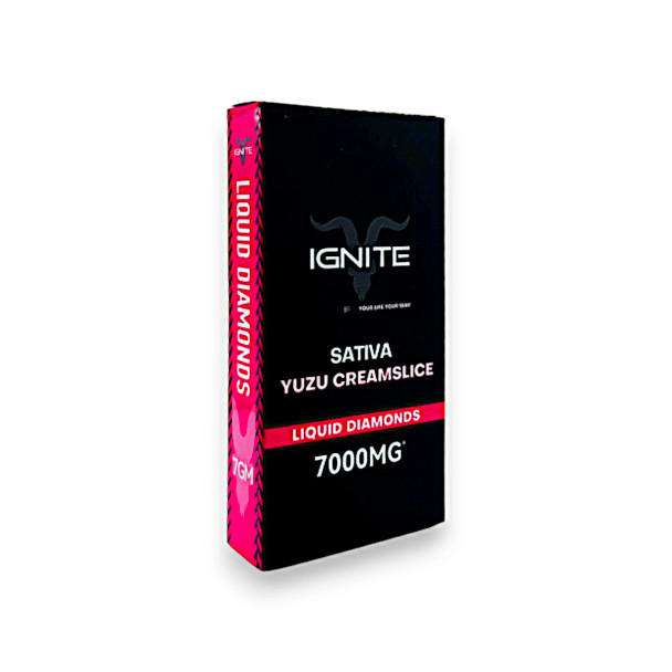 Ignite Liqud Diamond Disposable Vape Sativa Yuzu Creamslice 7000mg