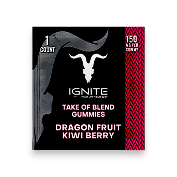 Ignite Take Of Blend Gummies Dragon Fruit Kiwi Berry 150mg
