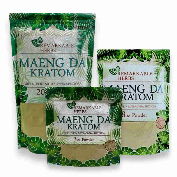 Remarkable Herb Maeng Da Kratom Green Vein Mitragyna Powder