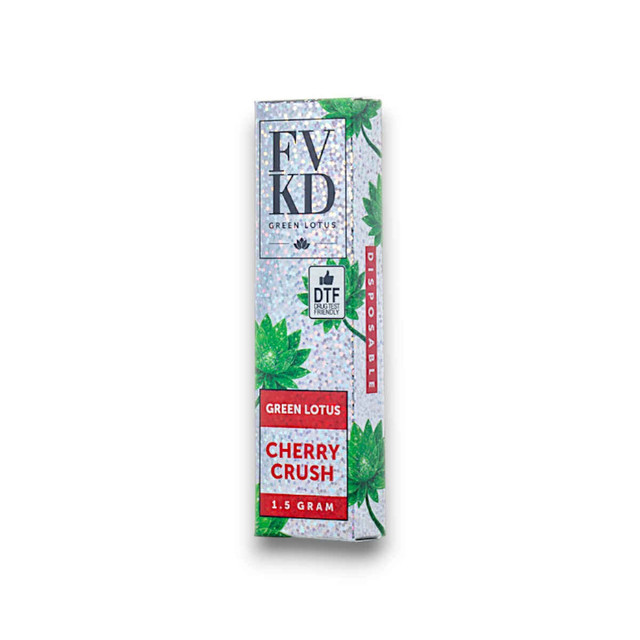 FVKD Green Lotus Disposable Vape Cherry Crush 1.5g