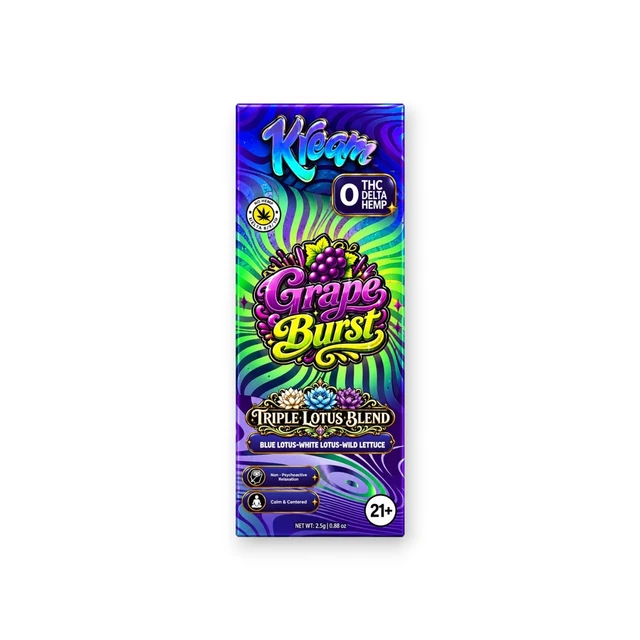 Kream Triple Lotus Blend Disposable Vape Grape Burst 2.5g