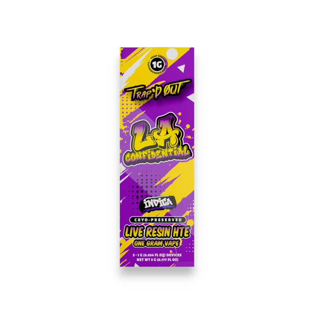 Trap'd Out Indica Cryo-Preserved Live Resin HTE LA Confidential 1g