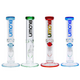 Blown Glass Water Pipe Rainbow Series, Straight 12" includes Matching Bowl