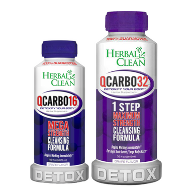 Herbal Clean  Q Carbo - Grape Flavored Detox Drink