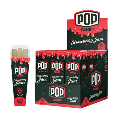 Pop Cones Strawberry Jam Flavored Pre-Rolled Cones