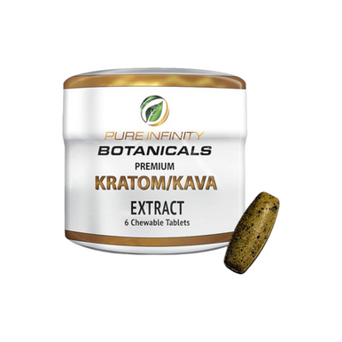 Pure Infinity Botanicals Kratom/Kava Extract 6 Tablets