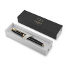 Parker IM Black Gold Trim Ballpoint Medium Blue
