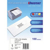 Unistat Printable Label Back Slit 297 x 210mm 1 per Page Box100